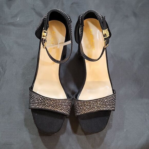 BRAND NEW BEBE SHAYLA BLOCK HEEL SANDAL - Picture 2 of 16